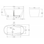 Ванна акриловая отдельностоящая BELBAGNO BB72-1500-W0. Фото