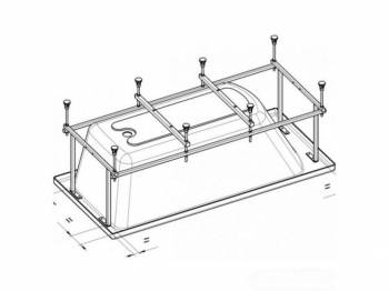 Каркас для ванны ROCA Becool 170х80 ZRU9302853 Каркас для ванны ROCA Becool 170х80 ZRU9302853. Фото
