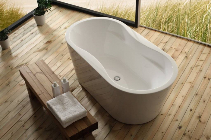 Ванна акриловая отдельностоящая BELBAGNO BB407-1600-800. Фото