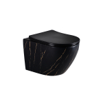 Унитаз подвесной безободковый EVA GOLD EG505Black-G Черное Золото матовый Унитаз подвесной безободковый EVA GOLD EG505Black-G Черное Золото матовый. Фото